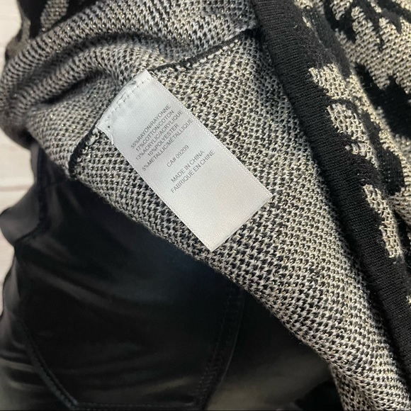 CLEO Tunic Sweater Gold & Black Knit Leopard Animal Pattern Assymmetrical Large - Picture 10 of 11